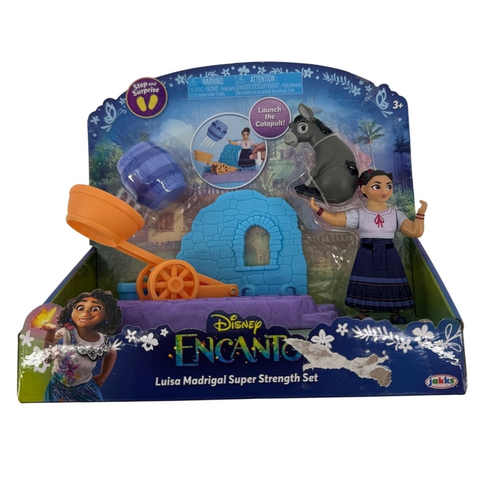 Disney Encanto Luisa‎ Madrigal Super Strength Playset Jakks Pacific New Box Tear